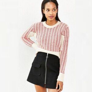 Urban Outfitters Alice Ritter Dimitri Black A-Line‎ Skirt Size Medium Zipper M